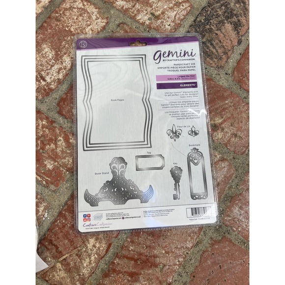 Crafters Companion - Large Background Photopolymer Stamp - 8" x 8" Set of 2 - Picture 5 of 5